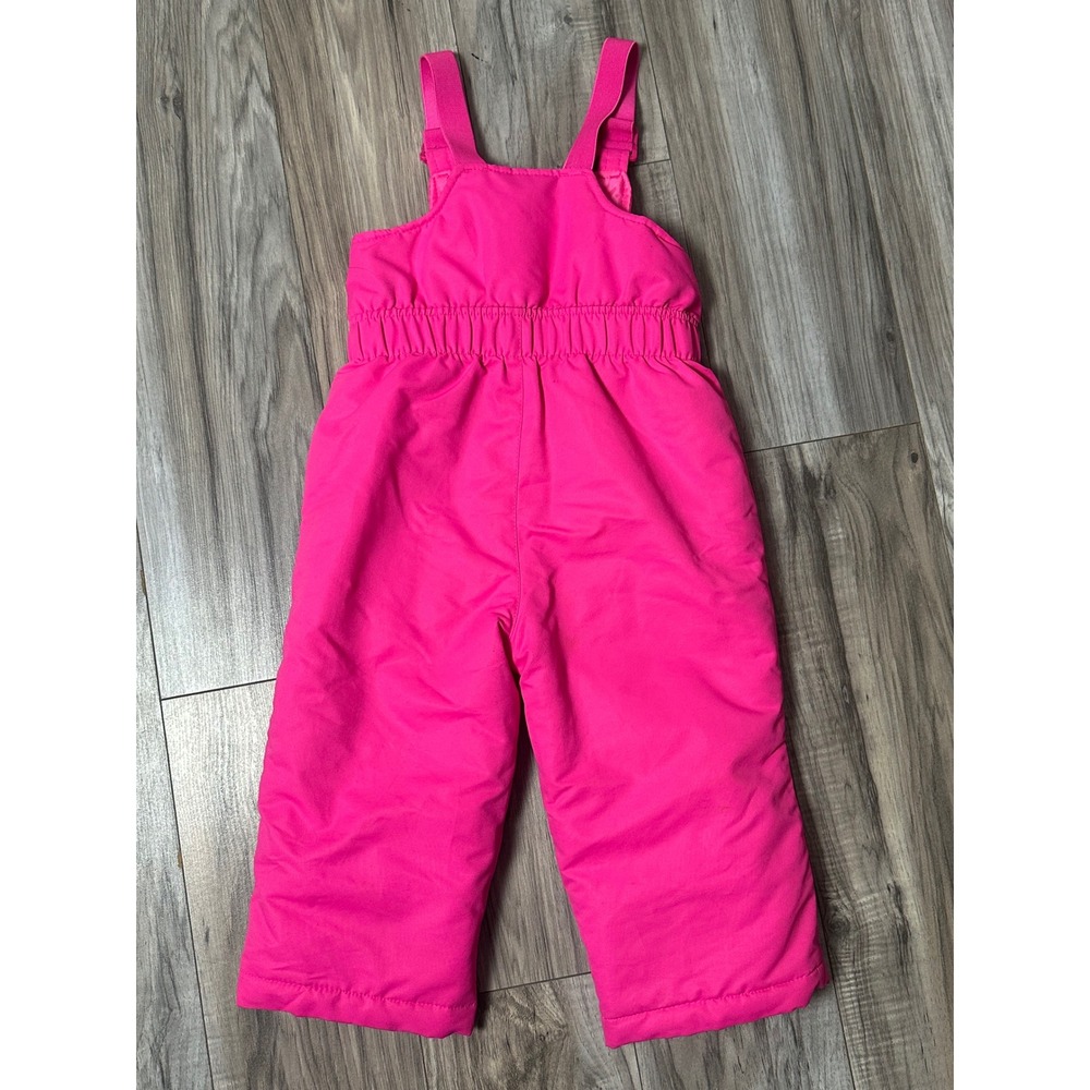 Healthtex Girl Warm Hot Pink Snow Bib Overalls Ski Pants 2T